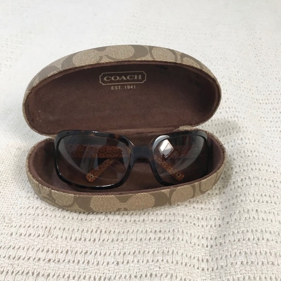 COACH SUNGLASSES + CASE - Picture 2 of 4